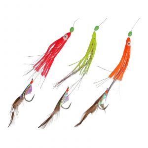 Shakespeare Tidewater Sea Rig mit 3 Octopus Red Orange Yellow