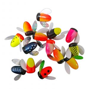 10 x Mix Spin-N-Glo Propeller 25 mm zum Bau für Vorfächer
