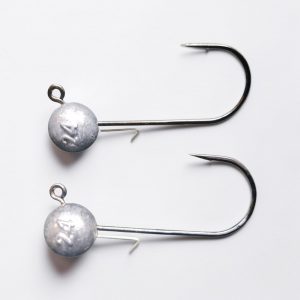 2 x Norwegen Jigkopf mit starken Haken, Baitholder und Ultra scharfe Spitze 7/0 - 24 Gramm
