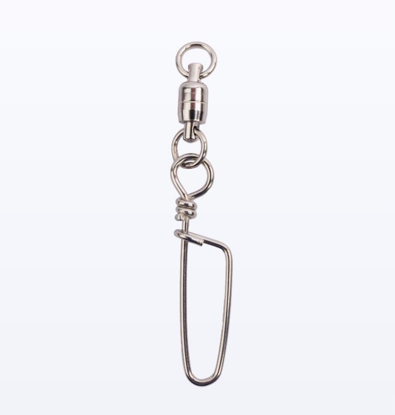 Mustad DLSS04 Steel Bearing Swivel With Coastlock Snap Size 6