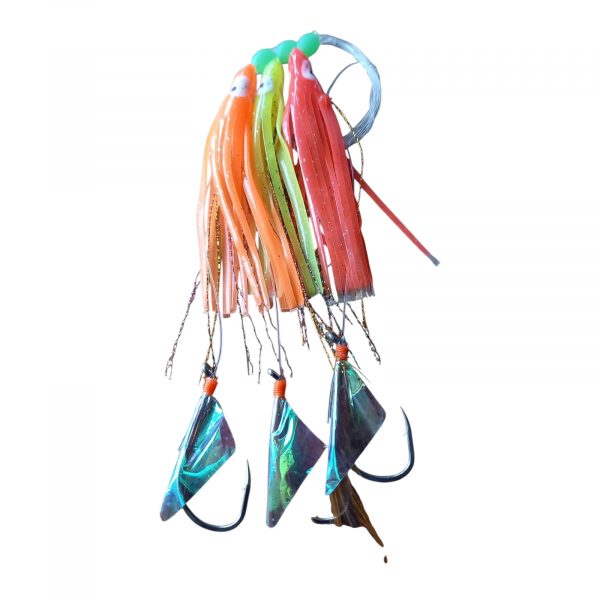 Shakespeare Tidewater Sea Rig mit 3 Octopus Red Orange Yellow – Bild 5
