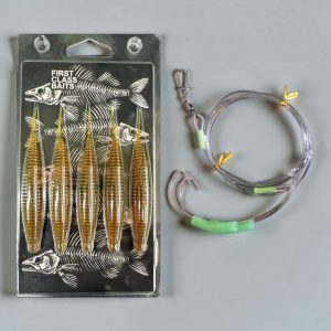 Rippchen Paternoster Set - 5 x Rippchen Motoroil UV + 1 Paternoster