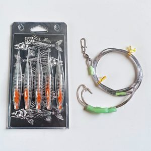 Rippchen Paternoster Set - 5 x Rippchen Hot Olive UV + 1 Paternoster